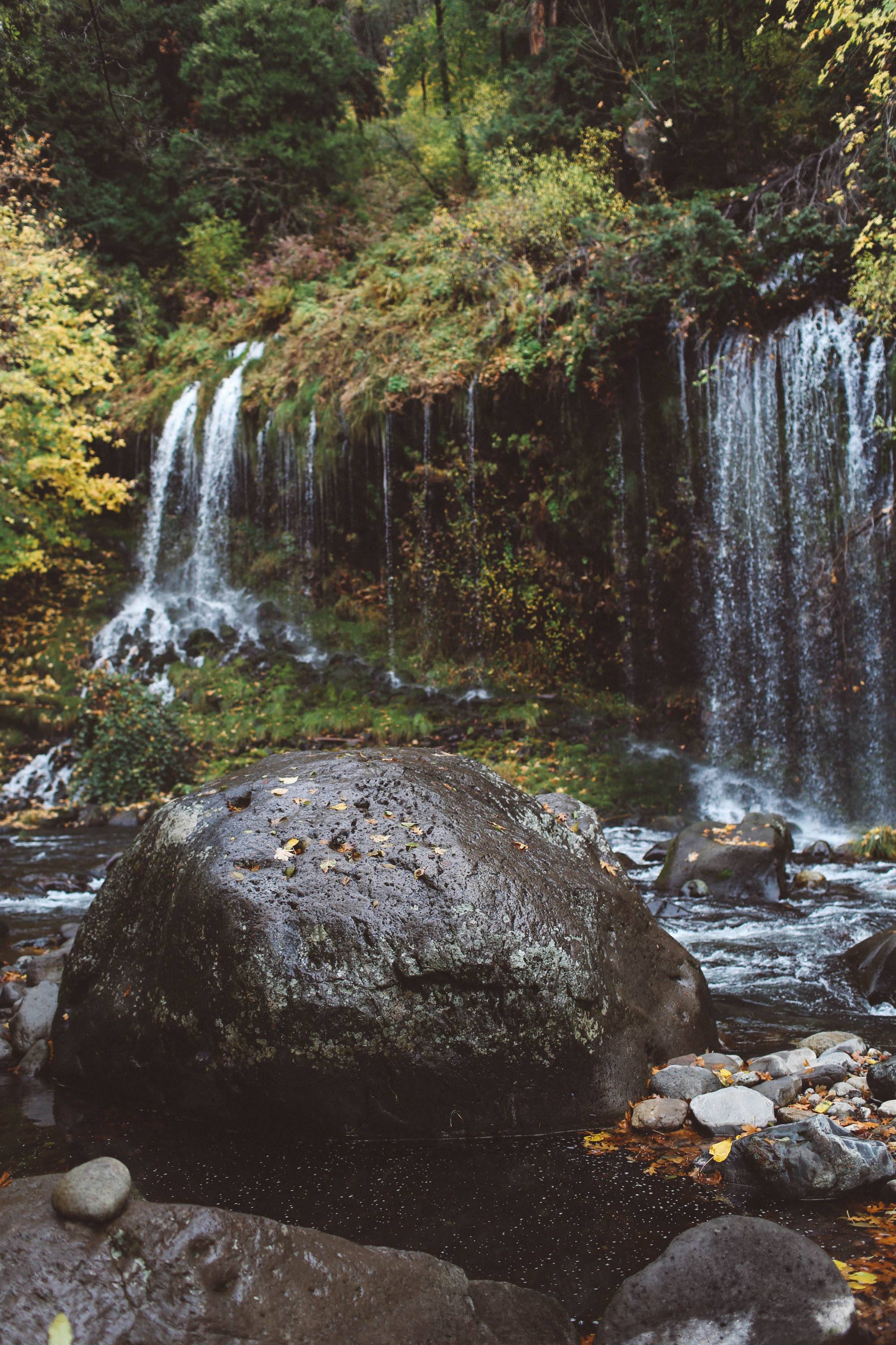 This Waterfall In Shasta County Can Only Be Accessed By Train Tracks