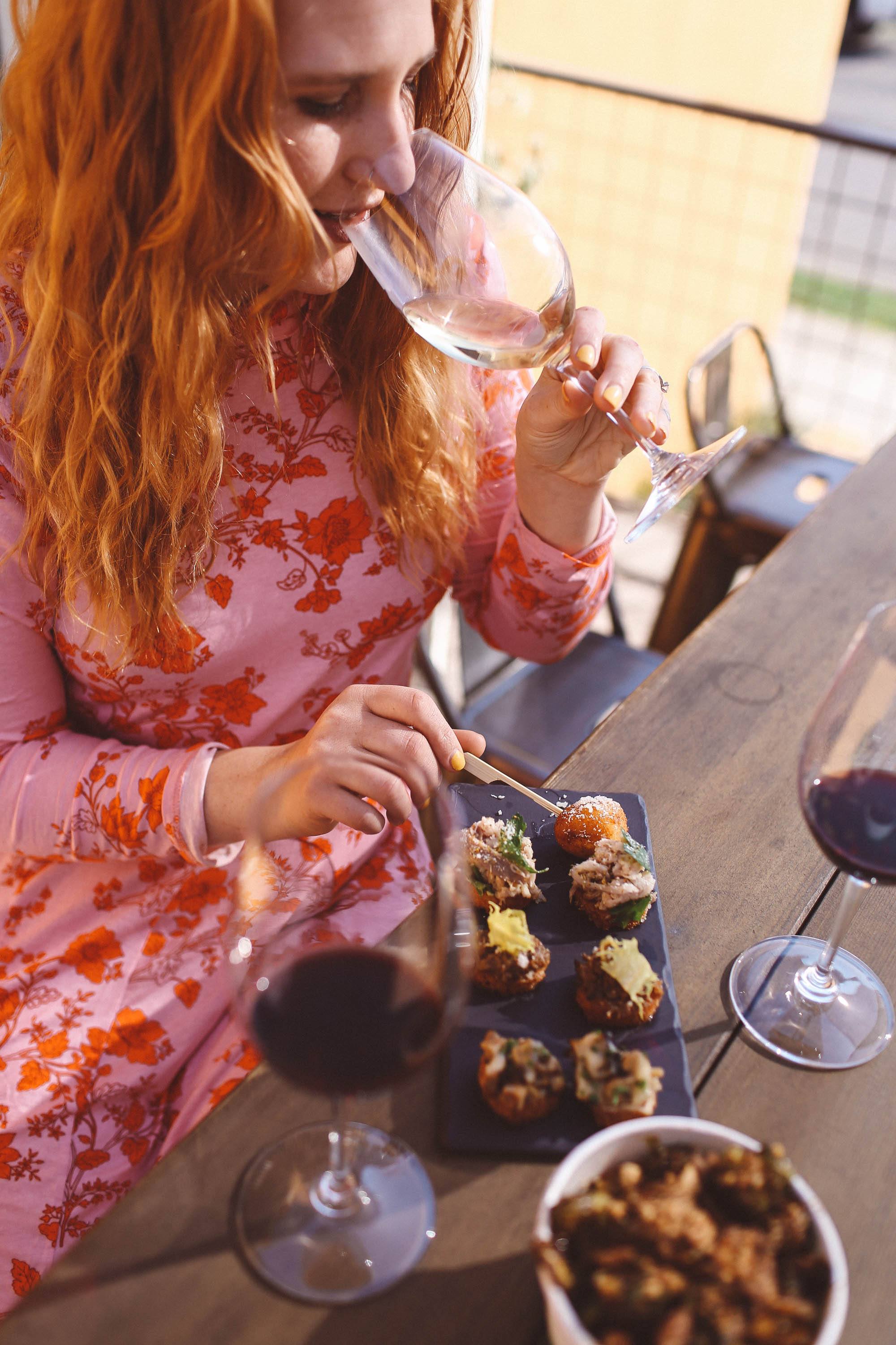 cliff family wine food flatlay