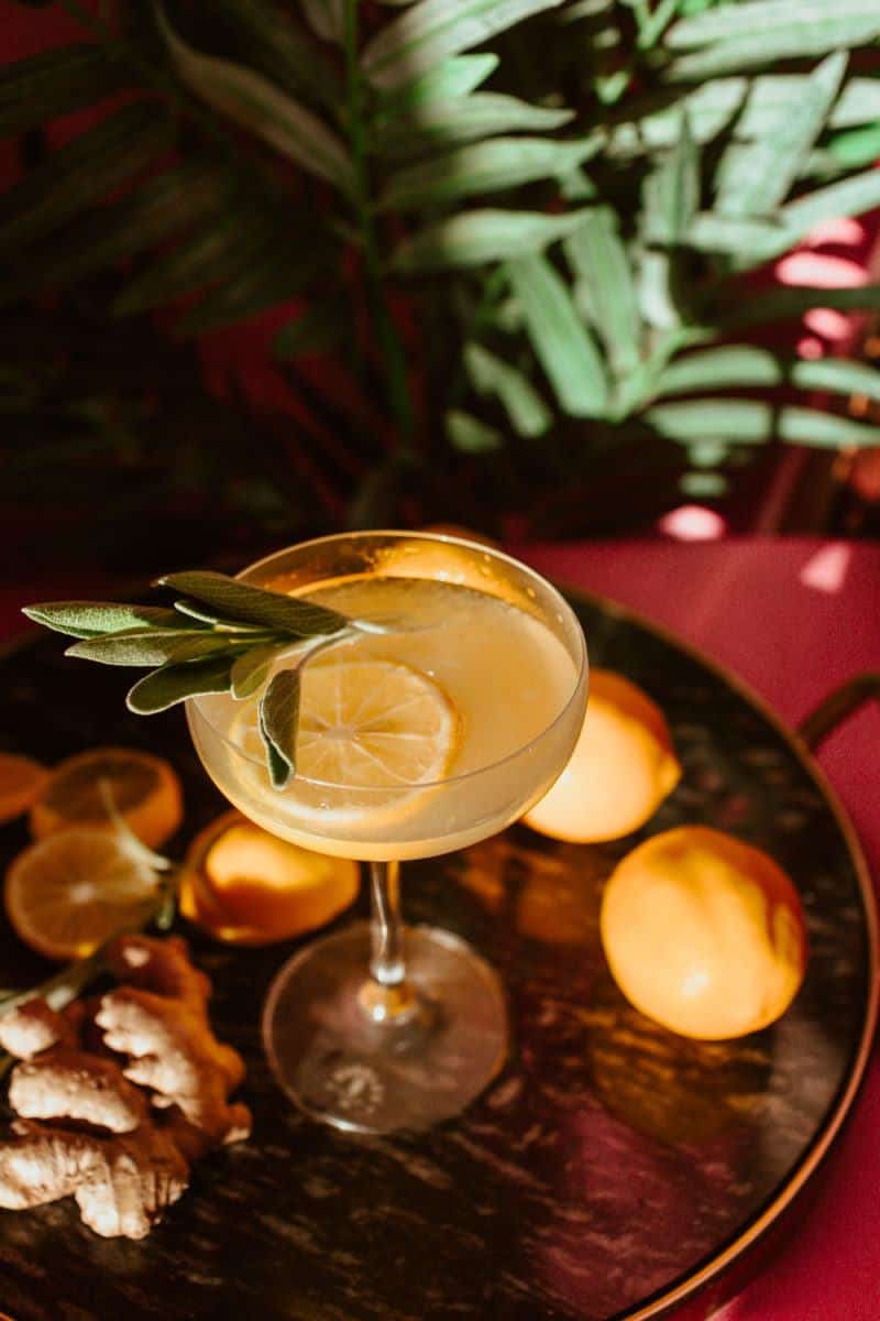 Easy Sage Ginger Limoncello Cocktail Recipe For The Winter