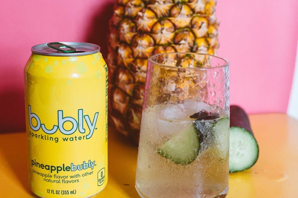 Pineapple Bubly With Cucumber Spritzer (Refreshing + Simple!) - 1000 x 667 jpeg 135kB