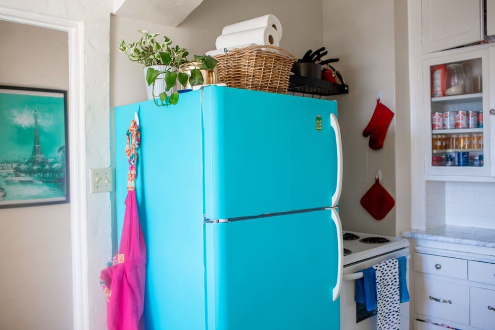 DIY How I Put Contact Paper On My Fridge Before After Photos 